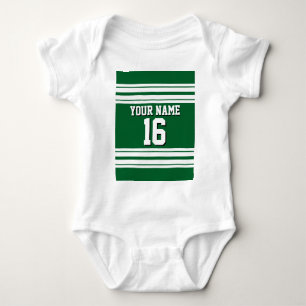 Forest Grönt White Team Jersey Anpassningsbar Numb T Shirt