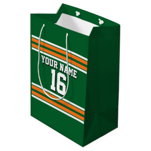 Forest Grönt with Orange White Rand Team Jersey