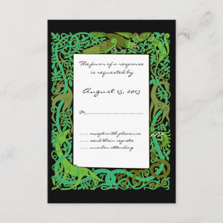 Forest Grönts Celtic Animals Design Bröllop OSA