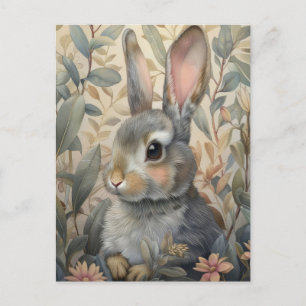 Forest Guardian - Grått Rabbit Vykort