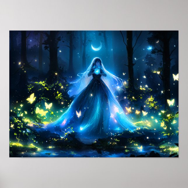 Forest Guardian of Moonlight Girl Poster (Framsidan)