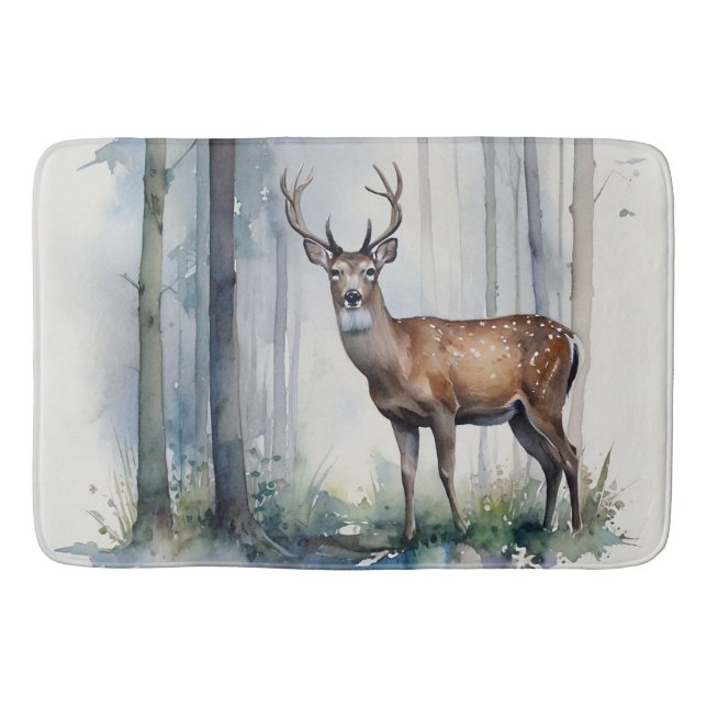 Forest Hjort Bath Mat Badrumsmatta (Framsidan)