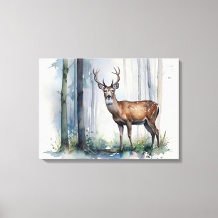 Forest Hjort Canvas Art