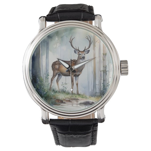 Forest Hjort Watch Armbandsur (Framsida)