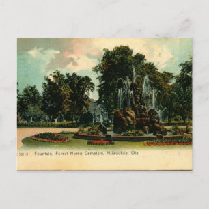 Forest Home Cemtery, Milwaukee Wisconsin Vintage Vykort
