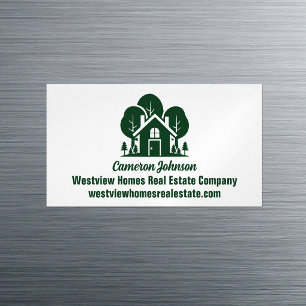 Forest Home Fastighetsbolag Anpassad Fastighetsmäk Magnetiska Visitkort