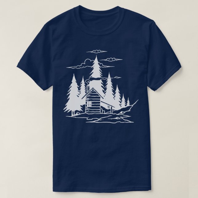 Forest Hut T Shirt (Design framsida)