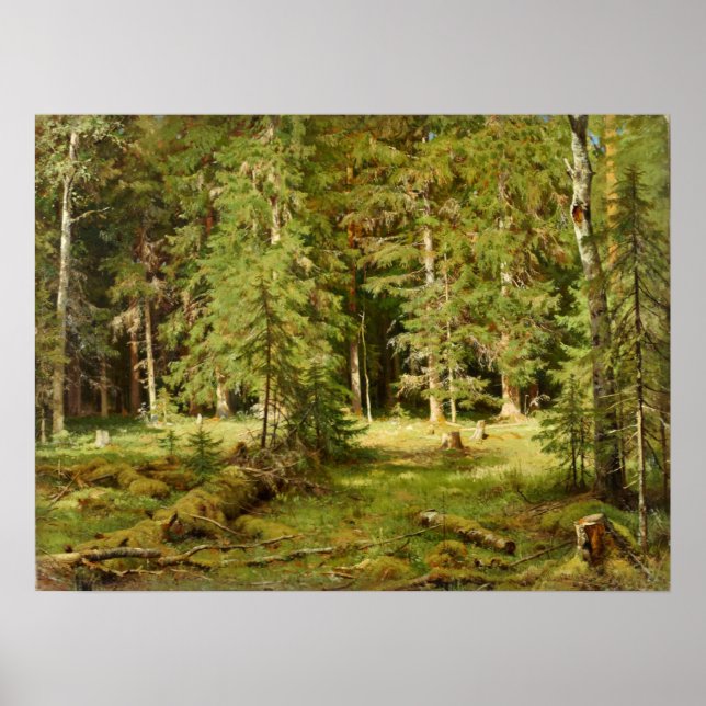 Forest Ivan Shishkin Poster (Framsidan)