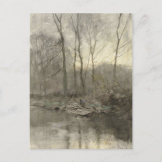 Forest kant vatten, anton mauve vykort