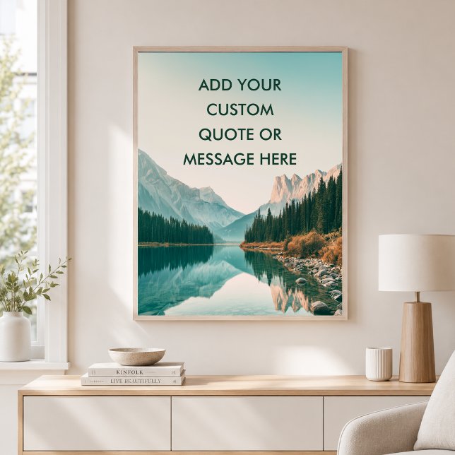 Forest Lake - Skapa din egen motiverande  Poster (Forest Lake - Create Your Own Motivational Poster)
