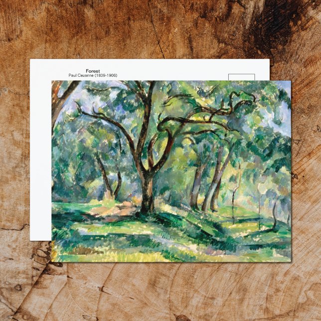 Forest Landcape Paul Cezanne Vykort (Skapare uppladdad)