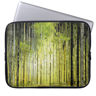 Forest Ligcape Art Decor Paint Mosaic Laptop Fodral