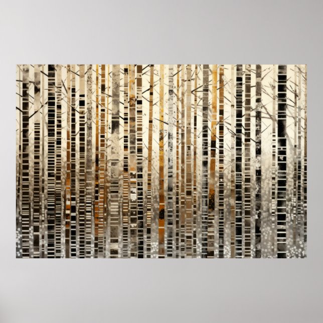 Forest Ligcape Art Decor Paint Mosaic Poster (Framsidan)