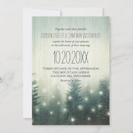 Forest Ljus | Inbjudan till Rustic Wedding
