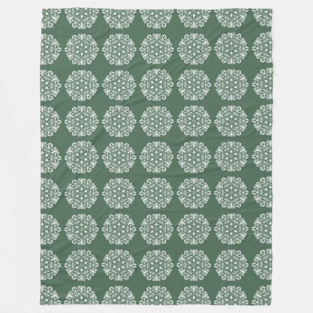 Forest Mandala Fleecefilt (Framsidan)