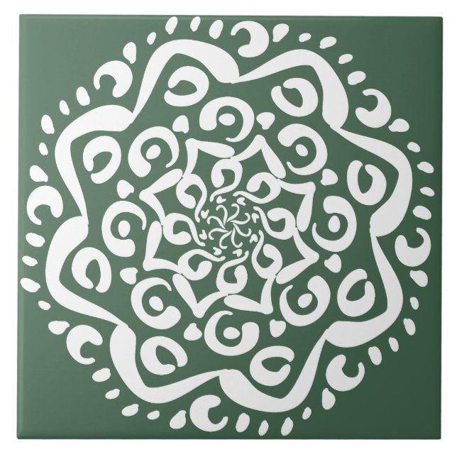Forest Mandala Kakelplatta (Framsidan)