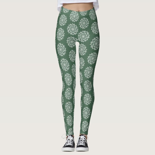 Forest Mandala Leggings (Framsida)