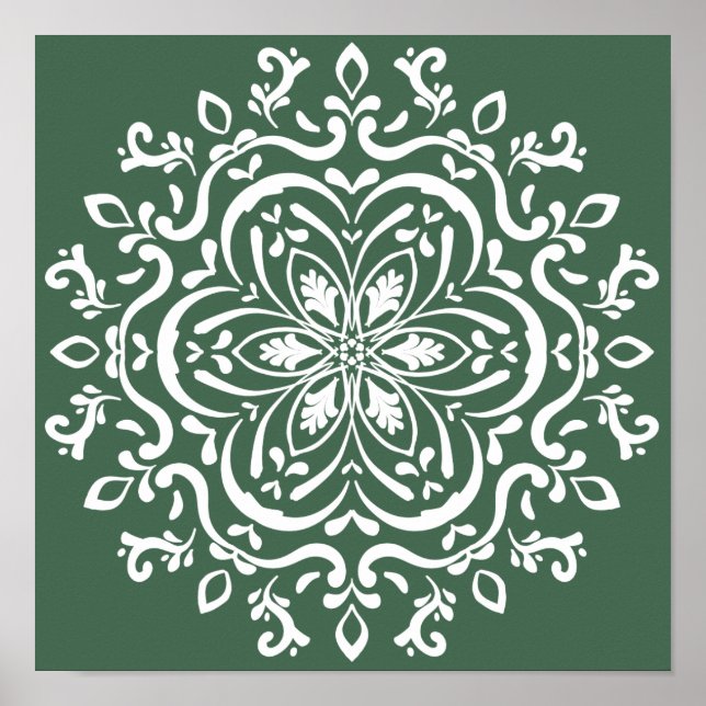 Forest Mandala Poster (Framsidan)