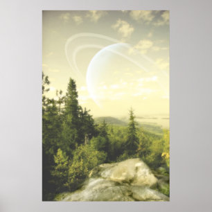 Forest Måne Poster