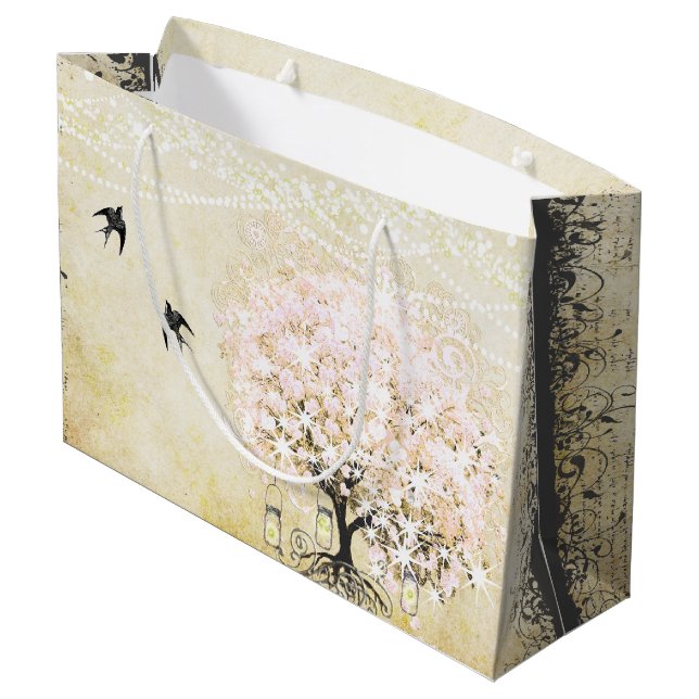 Forest Mason Burk Rosa Heart Löv Firefly (Baksidan Vinklad)