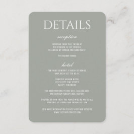 Forest Meadow Wedding Tilläggskort