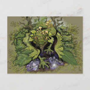 Forest Moss Magic Dragon Vykort