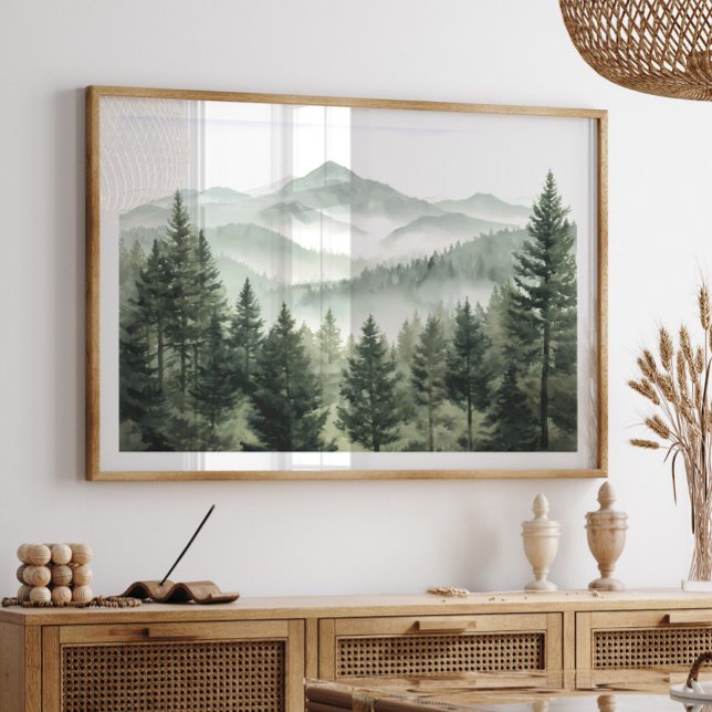 Forest Mountain Landscape Poster (Skapare uppladdad)