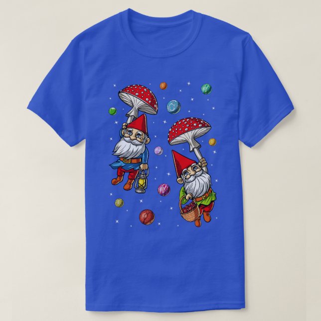 Forest Mushroom Gnomes 1 T Shirt (Design framsida)