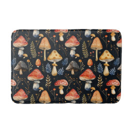 Forest Mushroom och Fern Badrumsmatta