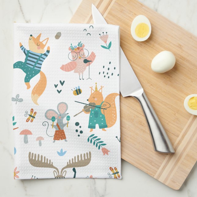 Forest Music Band Kökshandduk (Vikt i Fjärdedel)