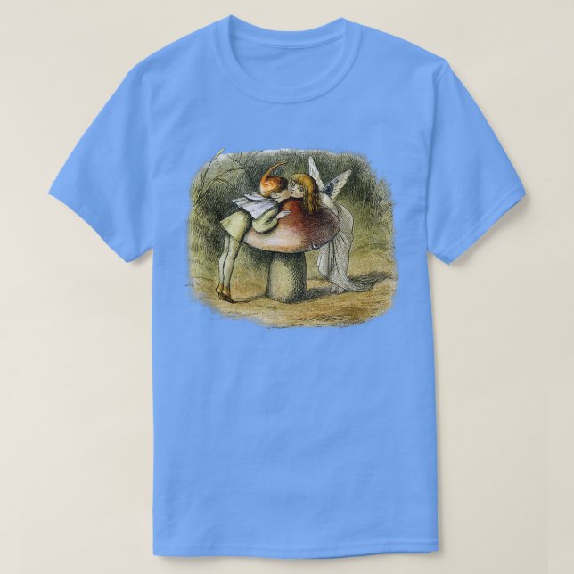 Forest Nymphs Fairy Land Fantasy Painting Illustra T Shirt (Design framsida)