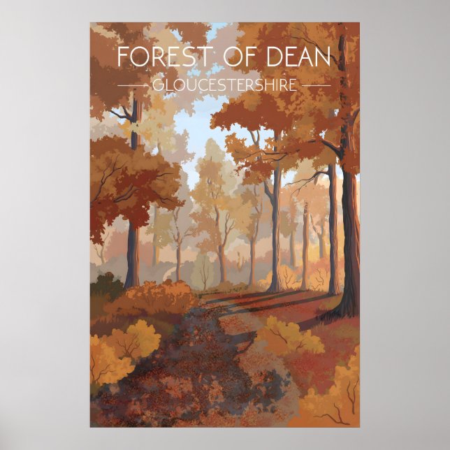 Forest Of Dean Travel Poster (Framsidan)