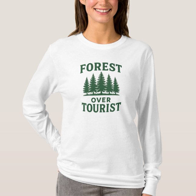 Forest over Tourist - T Shirt (Framsida)