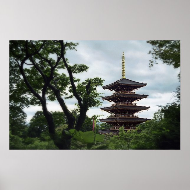 Forest Pagoda - Japan Poster (Framsidan)