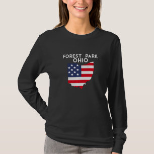 Forest Park Ohio USA Stat Amerika Resa Ohioan P T Shirt