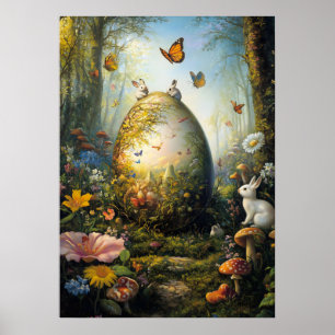 Forest Påskägg Fantasy Poster