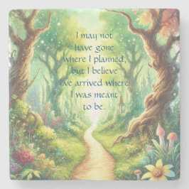 Forest Path & Quote Stenunderlägg