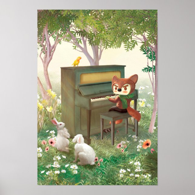 Forest Piano Poster (Framsidan)