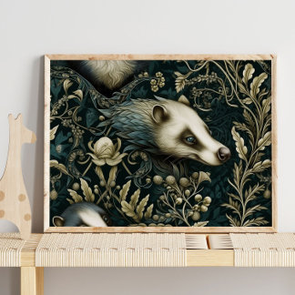 Forest Possum Gömt Animal | Skriv ut postfack Poster