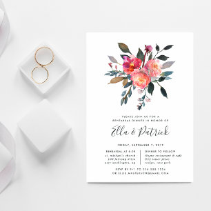 Forest Posy Rehearsal Dinner Invitation Inbjudningar