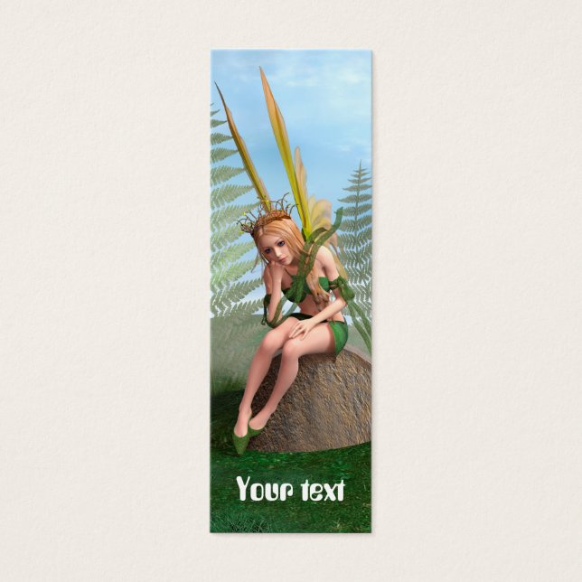 Forest Princess, Fairy Butterfly Litet Visitkort (Framsidan)