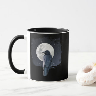 Forest Raven Cold Moon Mugg