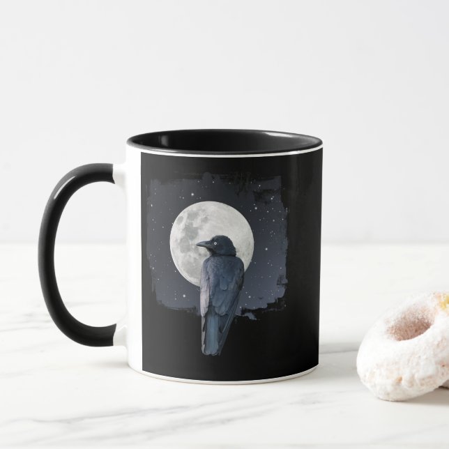 Forest Raven Cold Moon Mugg (Med munk)