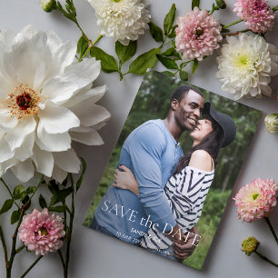 Forest Roligt Photo Bröllop spara datum Vykort