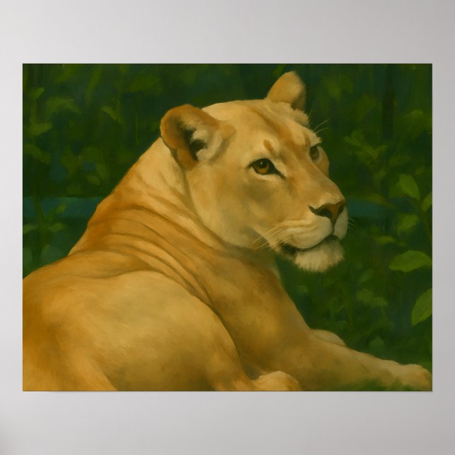 Forest Sentinel - Restaurang i Golden Light Poster (Framsidan)
