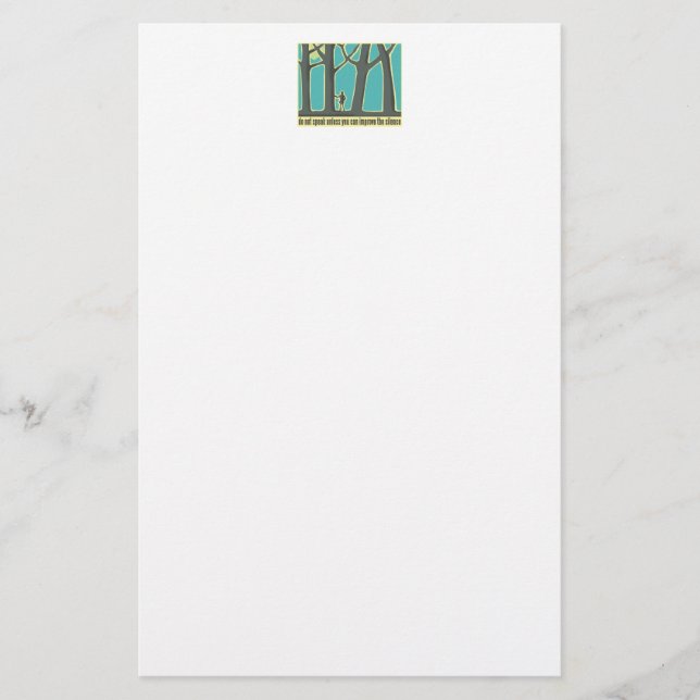 Forest Silence Brevpapper (Framsida)