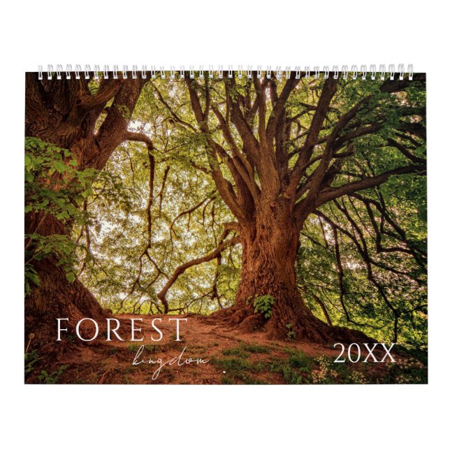 Forest Skogen Ligcape Fyra säsonger Kalender (Omslag)