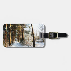 Forest Snö Scene cd lta Bagagebricka