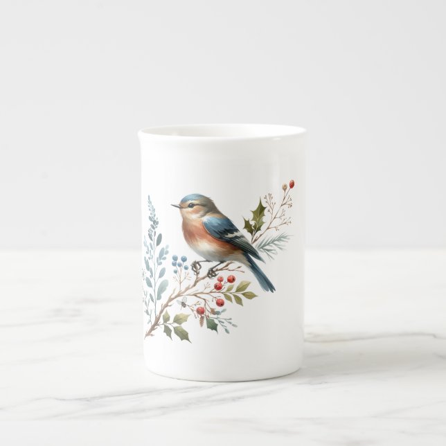 Forest Songbird Mug Benporslin Mugg (Framsidan)