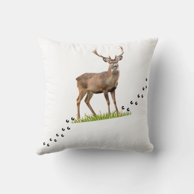 Forest Soul Deer - Throw Pillow Kudde (Baksida)
